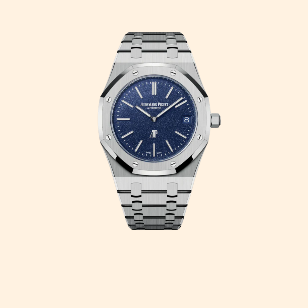 Audemars Piguet Royal Oak Jumbo Ref. 16202BC.OO.1240BC.02 39 mm White Gold with Tuscan Blue Dial