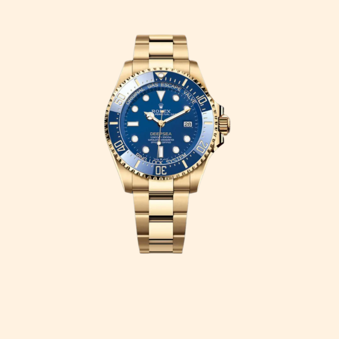 Rolex Deepsea Ref. 136668LB 44 mm Yellow Gold with Blue Dial