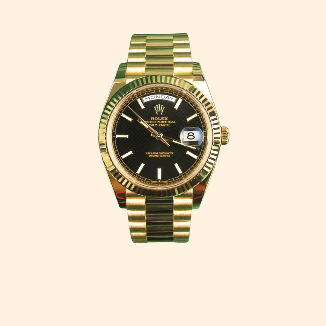 Rolex Day-Date Ref. 228238 40 mm 18k Yellow Gold with Black Dial