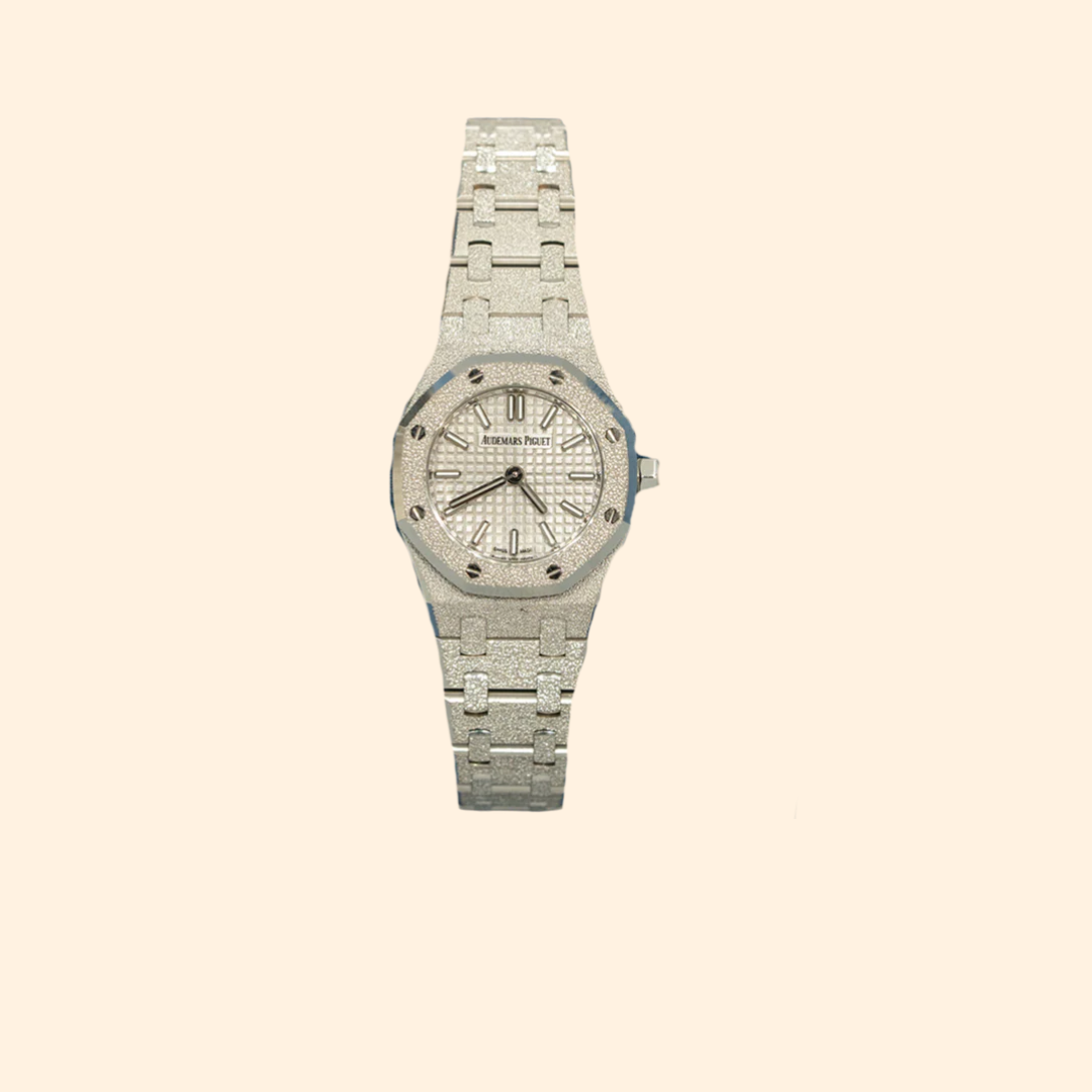 Audemars Piguet Royal Oak Mini Ref. 67630BC.GG.1312BC.01 23 mm White Gold Frosted