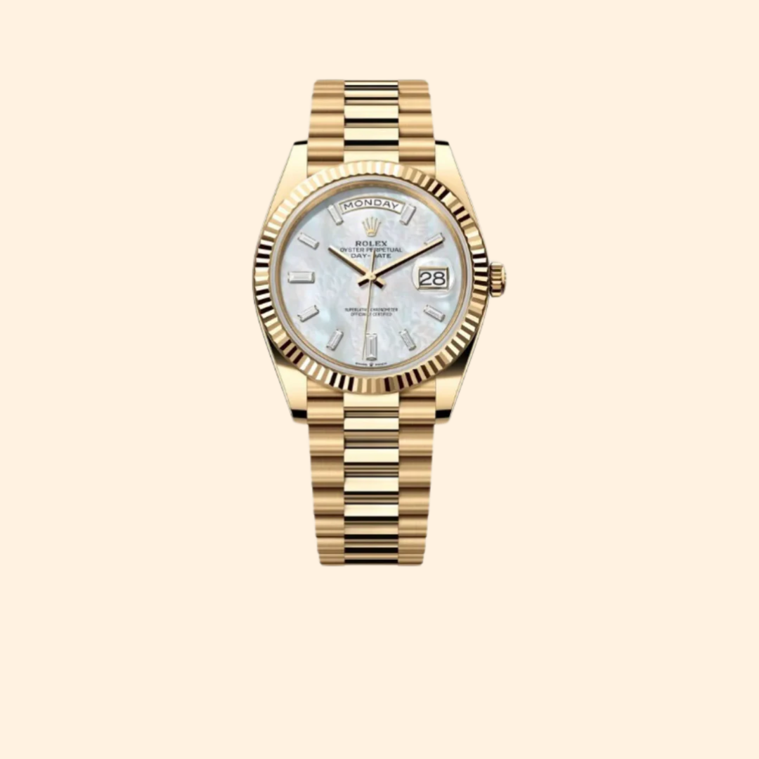 Rolex Day-Date Ref. 228238 40 mm 18k Yellow Gold with Mother-of-Pearl Dial