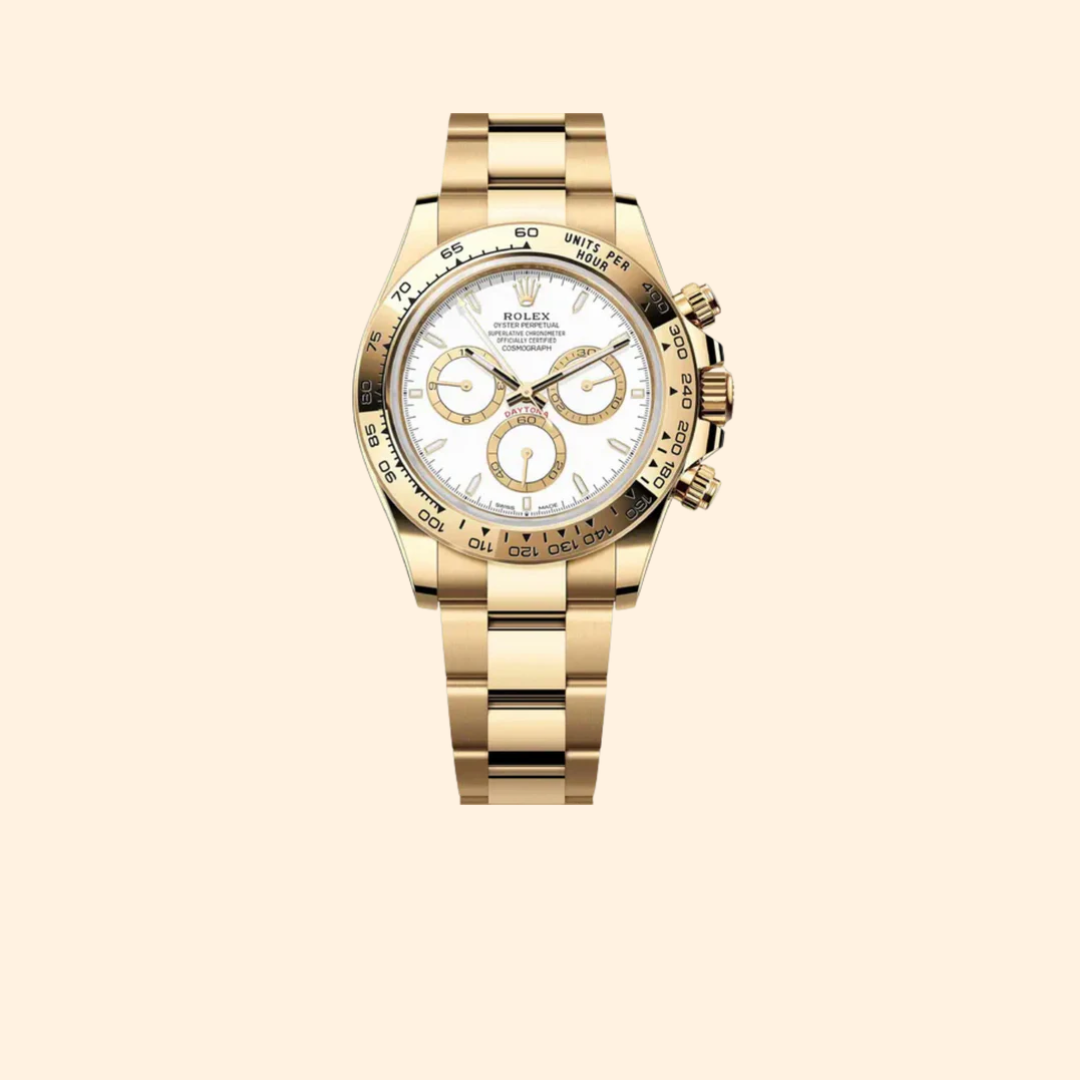 Rolex Daytona Ref. 126508 40 mm 18k Yellow Gold with White Dial