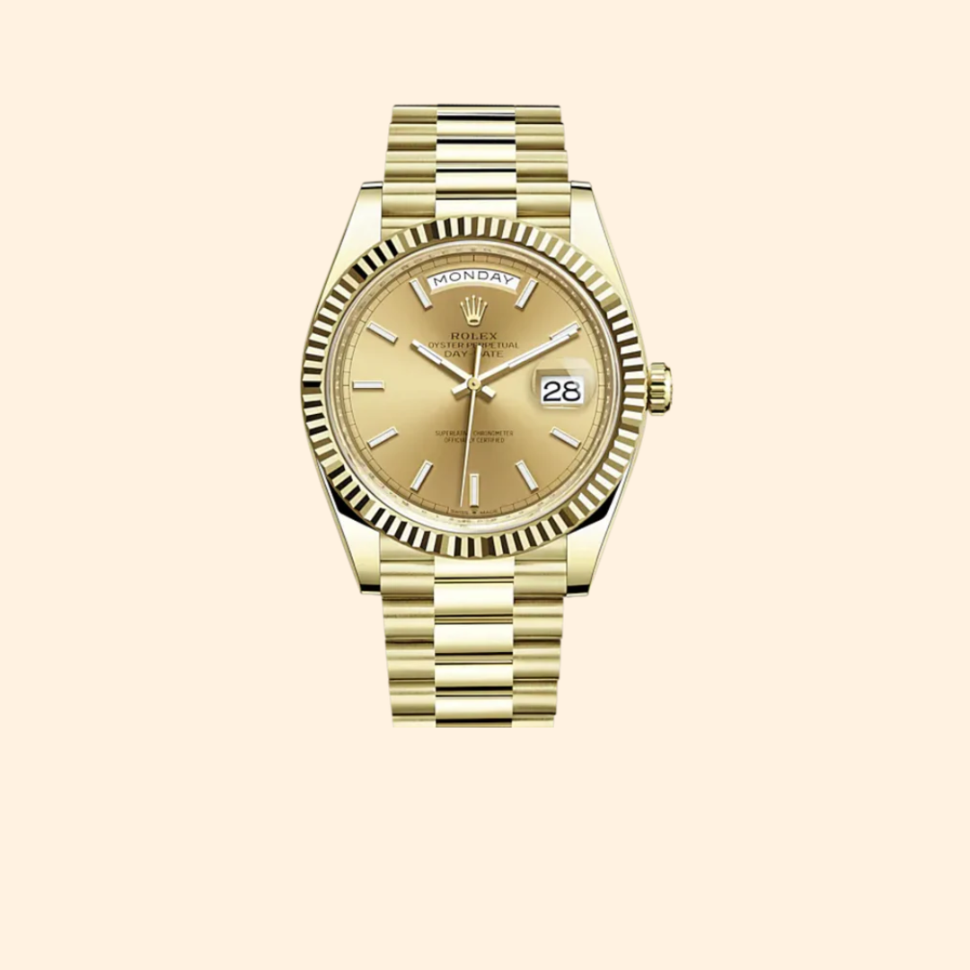 Rolex Day-Date Ref. 228238 40 mm 18k Yellow Gold with Champagne Dial