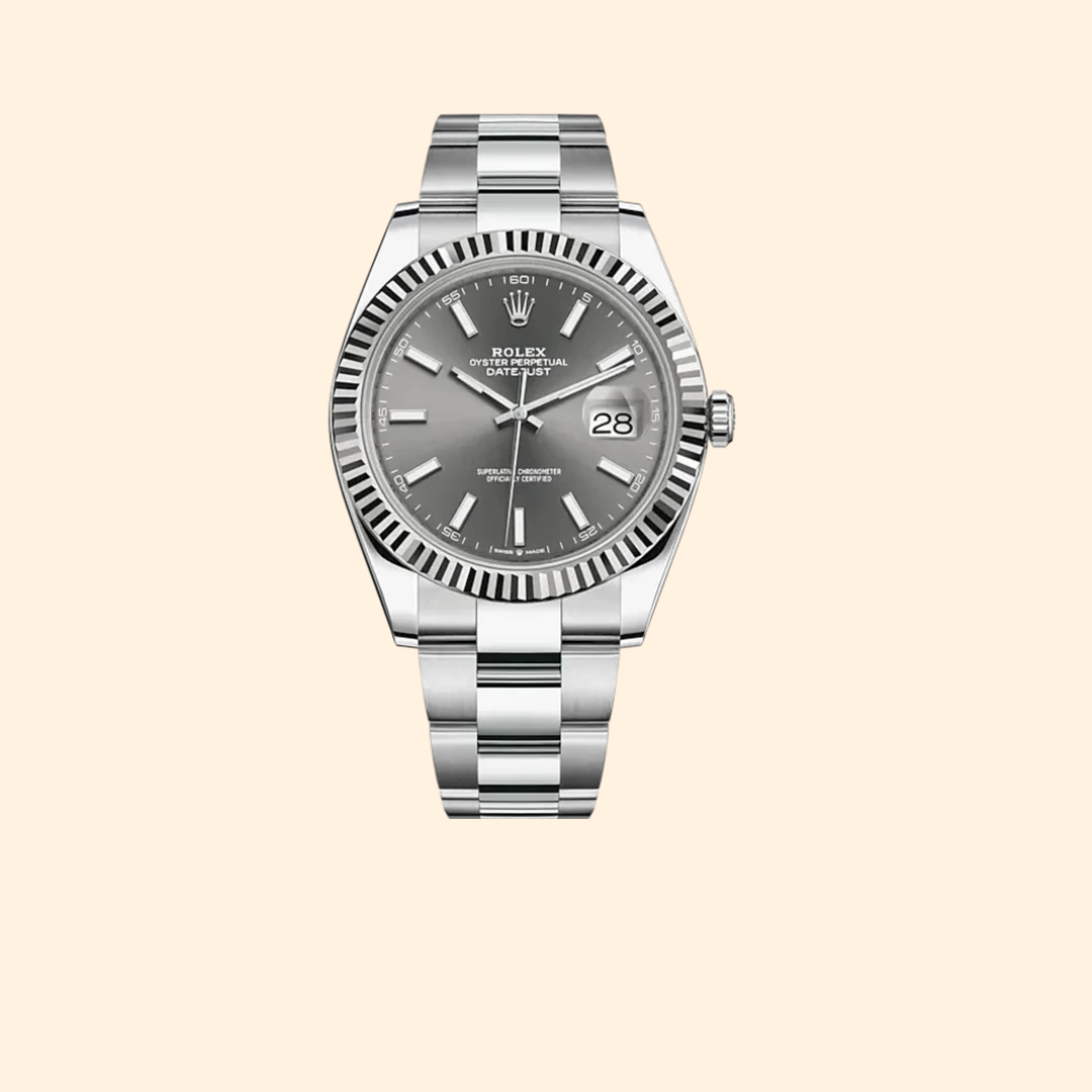 Rolex Datejust Ref. 126334 – 41MM Oystersteel & White Gold, Rhodium Dial on Oyster Bracelet