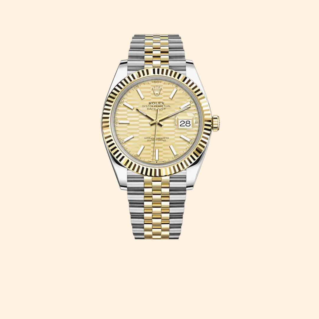 Rolex Datejust Ref. 126333 Two Tone Yellow Gold/SS Champagne Motif Dial