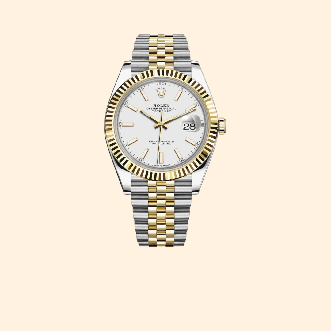 Rolex Datejust Ref. 126333 41MM Two-Tone YG/SS Datejust White Stick Dial