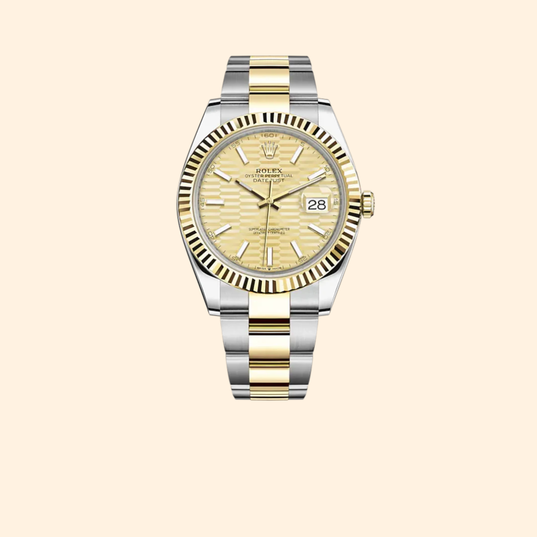 Rolex Datejust Ref. 126333 – 41MM Oystersteel & Yellow Gold, Fluted-Motif Dial on Oyster Bracelet