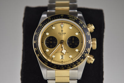 Tudor Black Bay Chrono S&G M79363N-0007 41mm Steel and Yellow Gold Champagne Dial