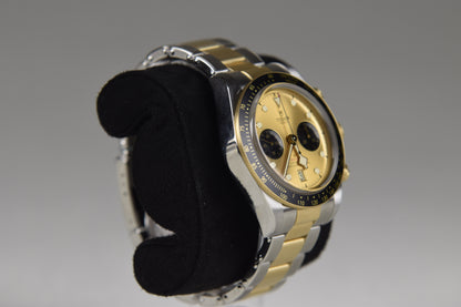 Tudor Black Bay Chrono S&G M79363N-0007 41mm Steel and Yellow Gold Champagne Dial
