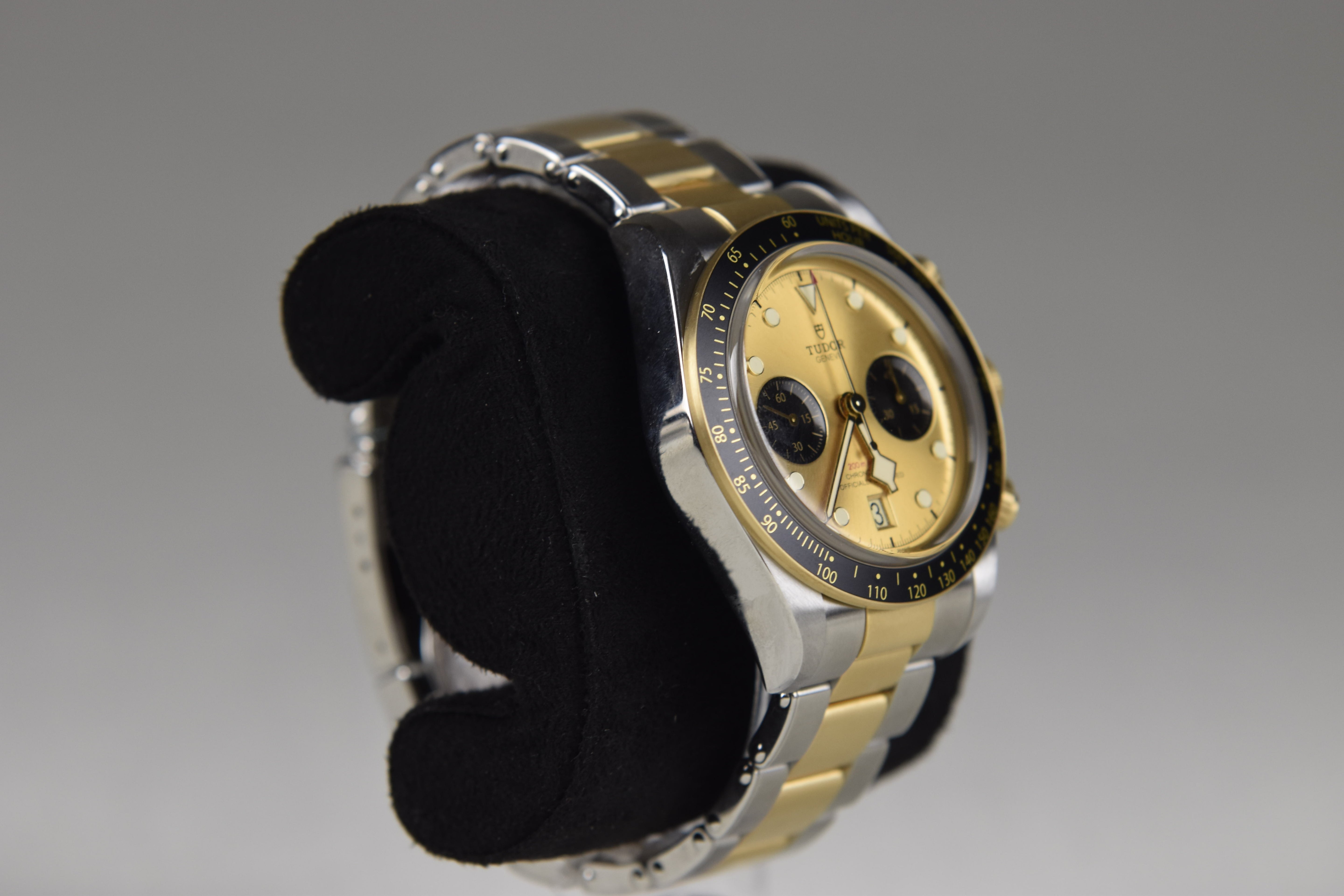 Tudor Black Bay Chrono S&G M79363N-0007 41mm Steel and Yellow Gold Champagne Dial