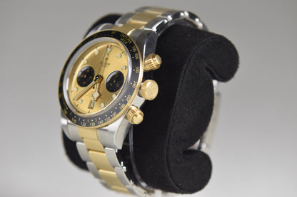 Tudor Black Bay Chrono S&G M79363N-0007 41mm Steel and Yellow Gold Champagne Dial