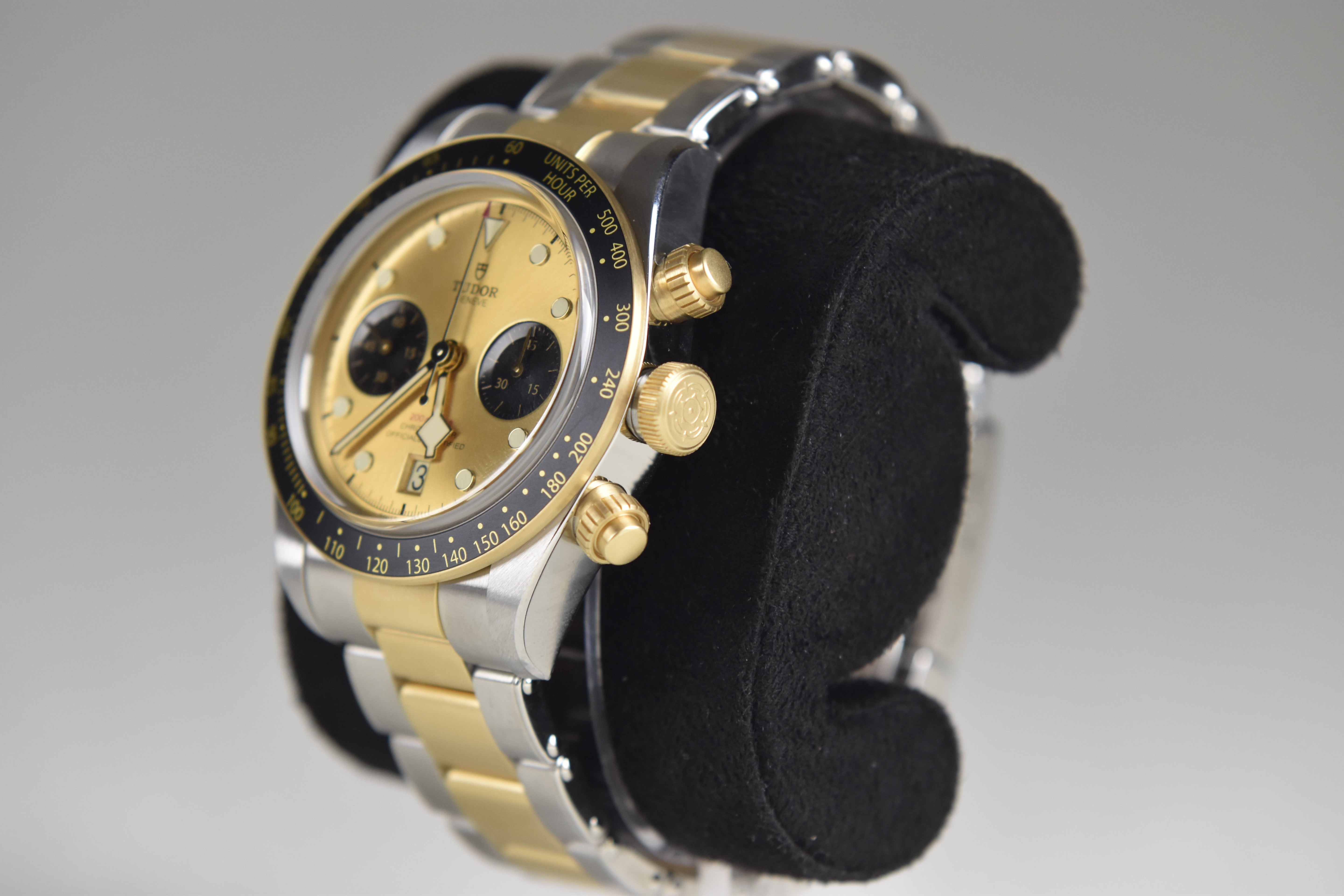 Tudor Black Bay Chrono S&G M79363N-0007 41mm Steel and Yellow Gold Champagne Dial
