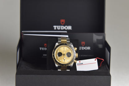 Tudor Black Bay Chrono S&G M79363N-0007 41mm Steel and Yellow Gold Champagne Dial