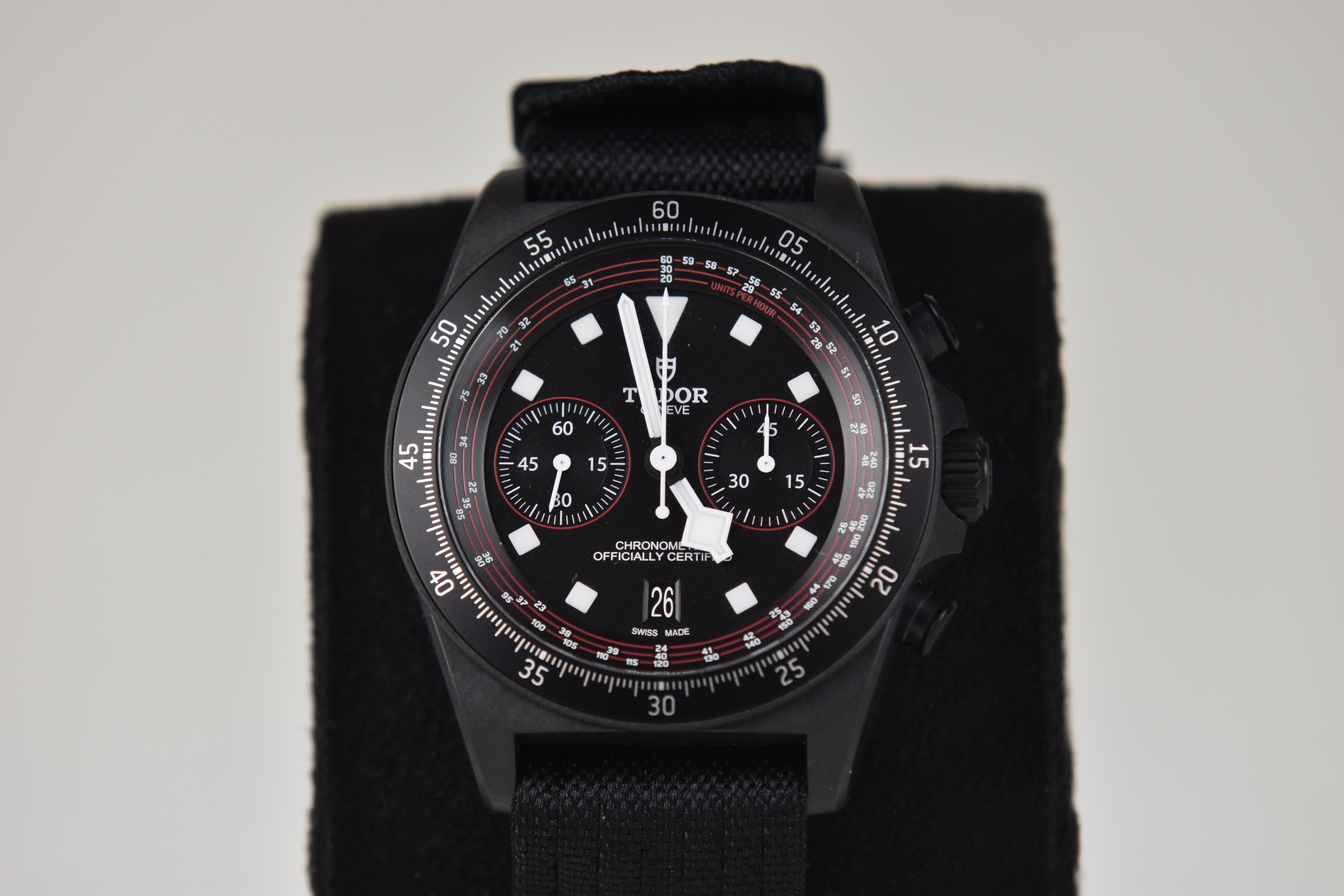 Tudor Pelagos FXD Chrono M25827KN-0001 43mm Carbon Composite Black Dial