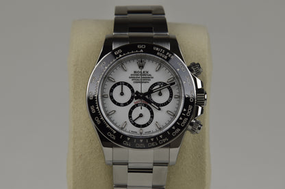 Rolex Cosmograph Daytona 126500LN 40mm Oystersteel White Dial Black Ceramic Bezel