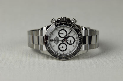 Rolex Cosmograph Daytona 126500LN 40mm Oystersteel White Dial Black Ceramic Bezel