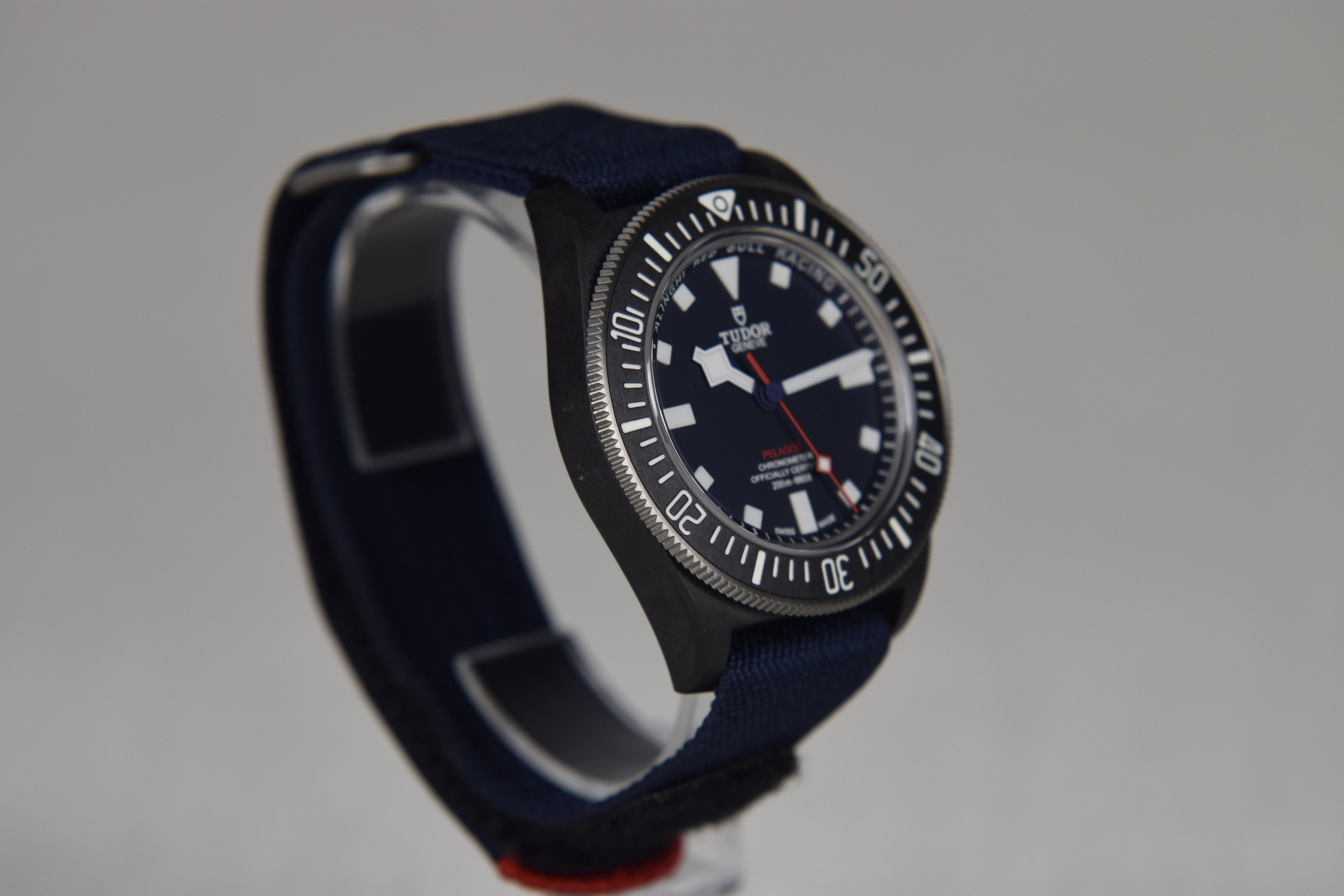 Tudor Pelagos FXD Alinghi Red Bull Racing Edition M25707KN-0001 42mm Blue Dial Fabric Strap