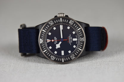 Tudor Pelagos FXD Alinghi Red Bull Racing Edition M25707KN-0001 42mm Blue Dial Fabric Strap