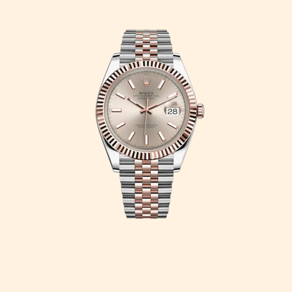 Rolex Datejust Ref. 126331 41mm Two Tone Rose Gold Sundust Dial