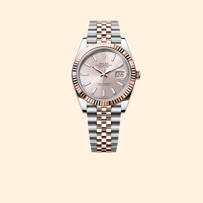 Rolex Datejust Ref. 126331 41mm Two Tone Rose Gold Sundust Dial