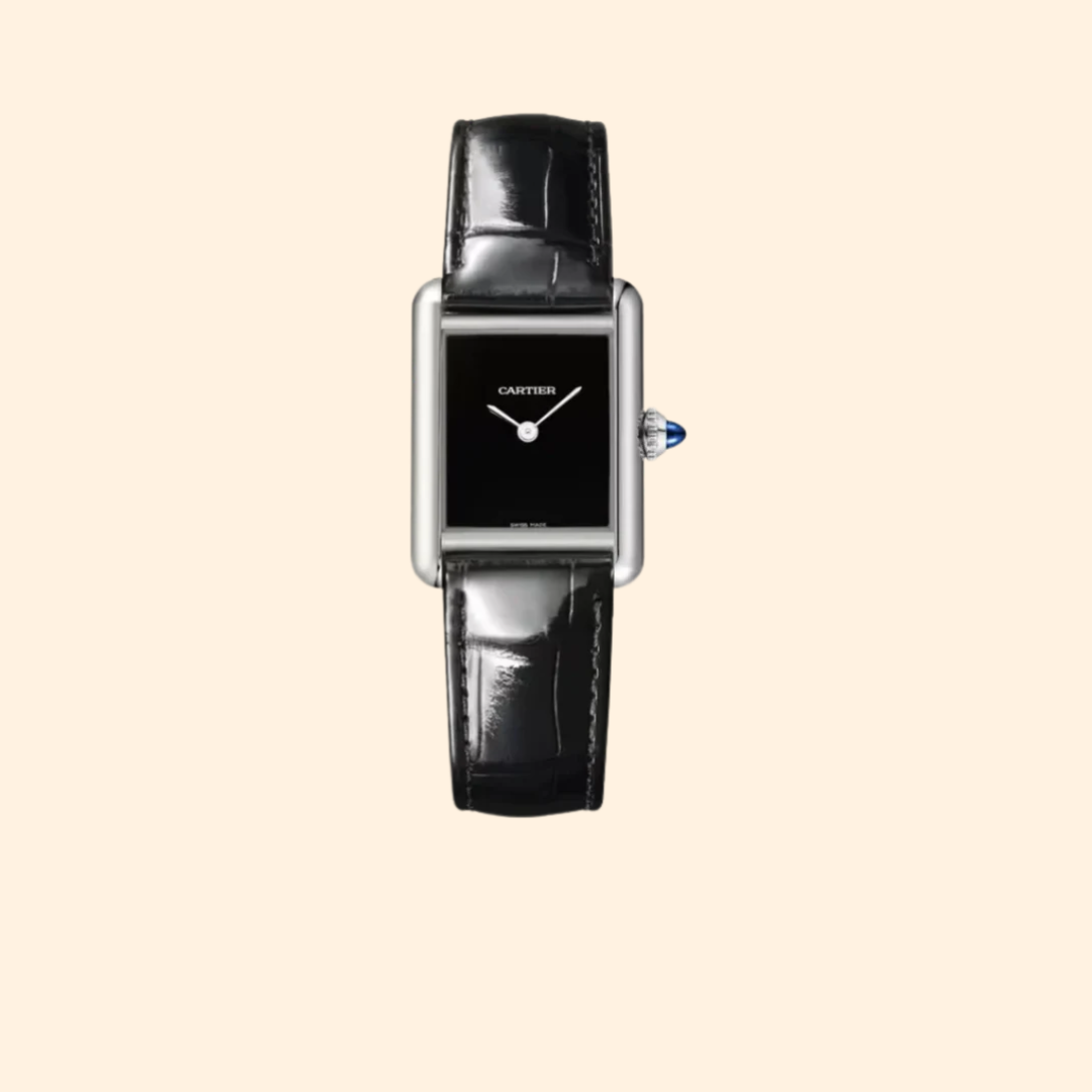 Cartier Tank Must de Cartier 30 mm Black Stainless Steel Black Dial