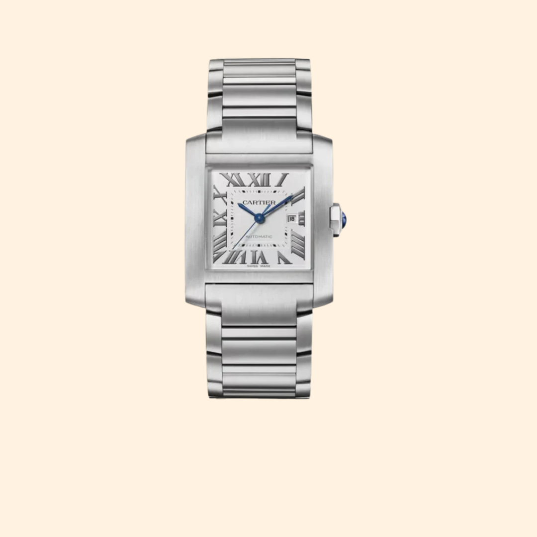 Cartier Tank Française 37mm Silver Dial Stainless Steel