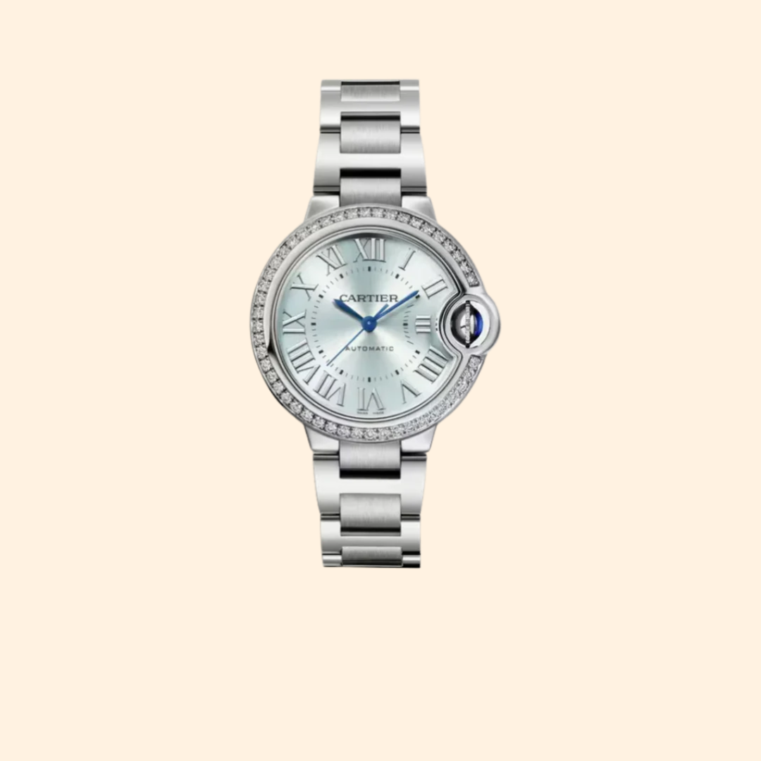 Ballon Bleu de Cartier 33 mm Stainless Steel Blue Silver Dial