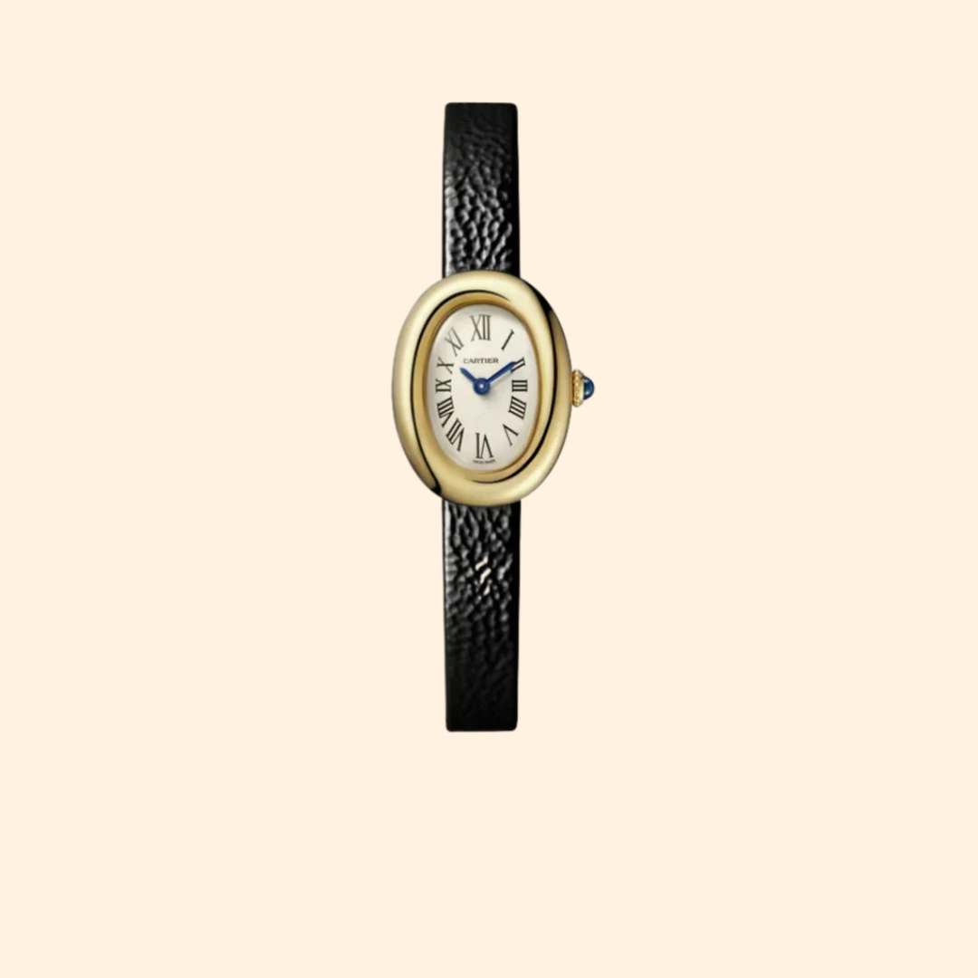 Baignoire de Cartier 31 mm 18k Yellow Gold Silver Dial