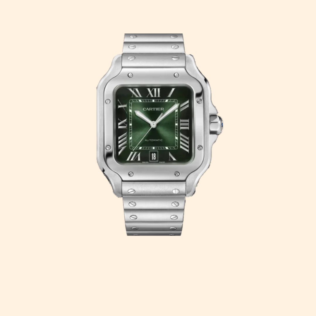 Cartier Santos 40 mm Dumont Green Stainless Steel
