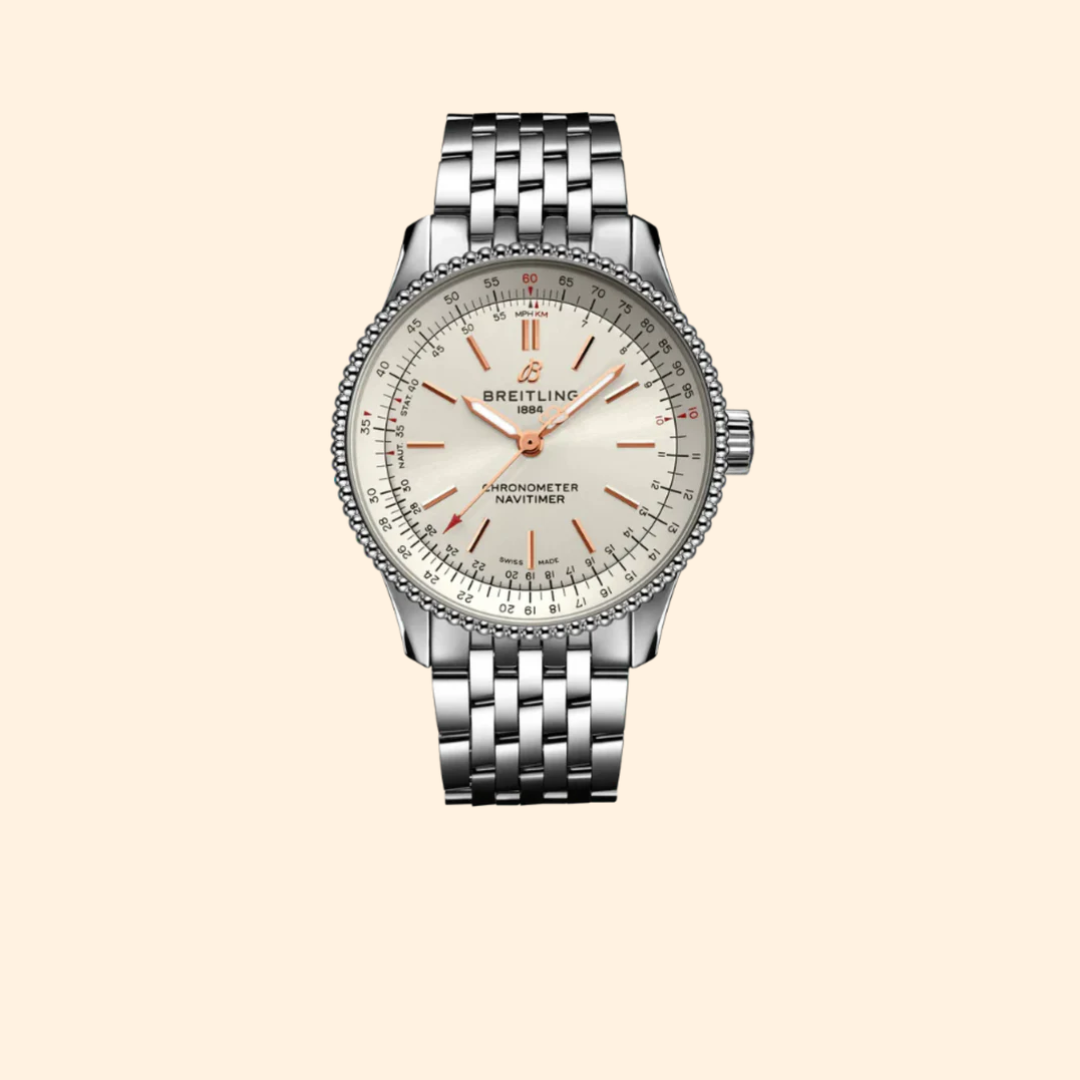 Breitling Navitimer Automatic 35 MM Stainless Steel Cream Dial