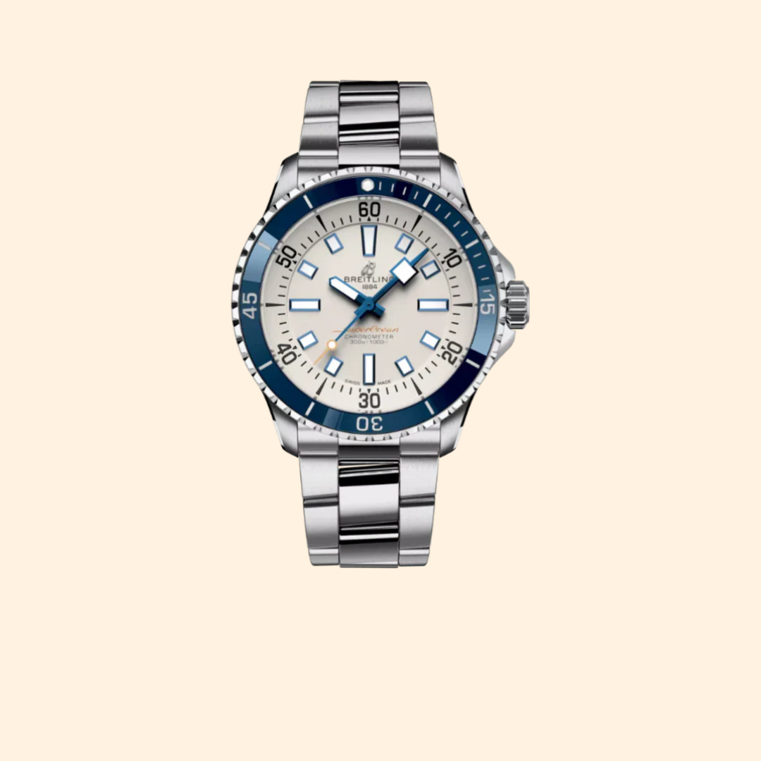 Breitling Superocean Automatic 42 mm Stainless Steel with Cream Dial