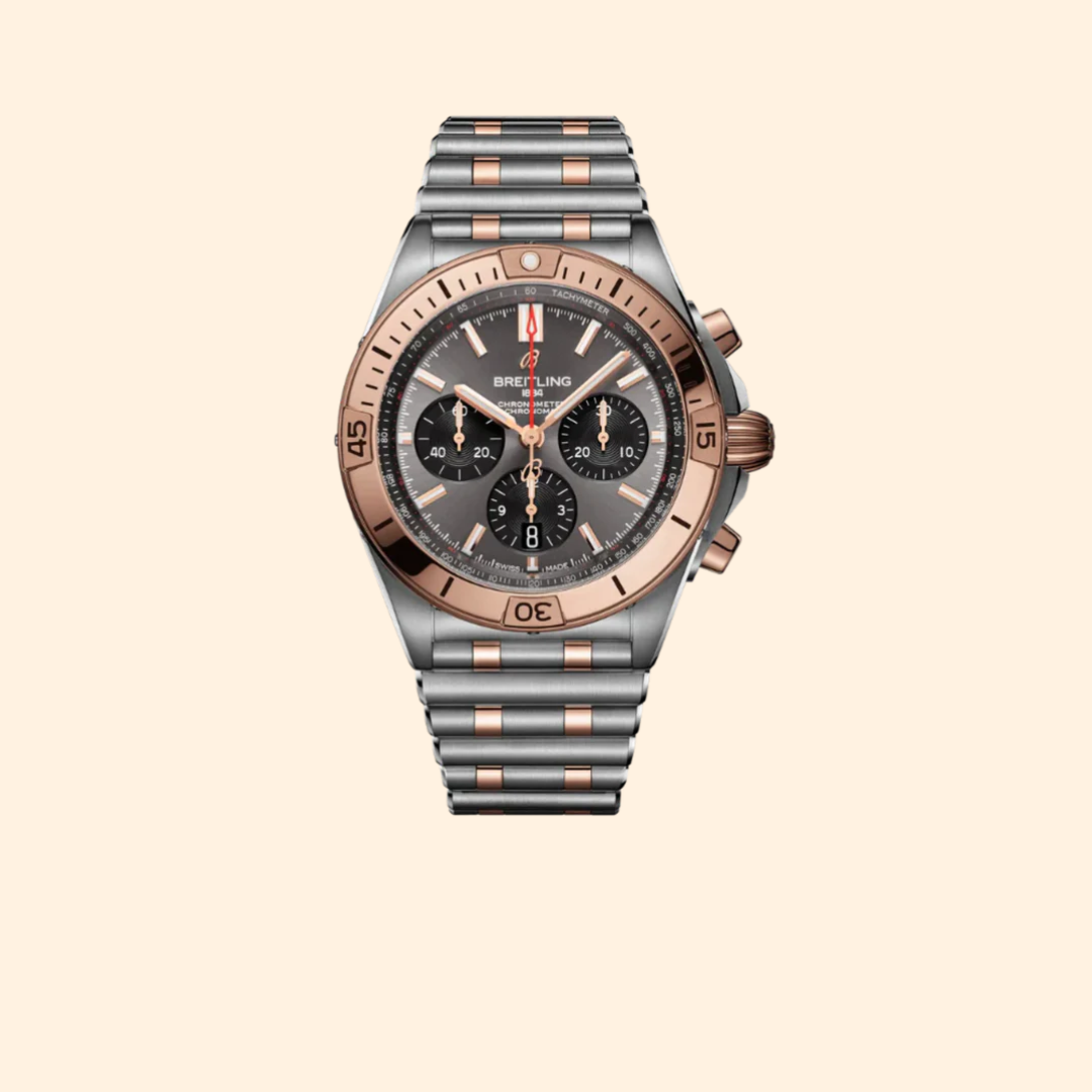 Breitling Chronomat B01 42 mm Stainless Steel & 18K Rose Gold with Anthracite Gray Dial