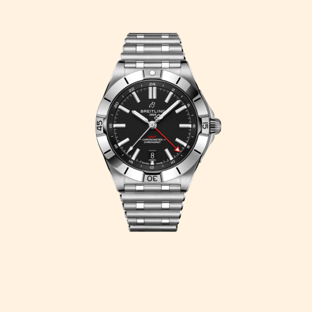 Breitling Chronomat Automatic GMT 40 MM Stainless Steel Black Dial