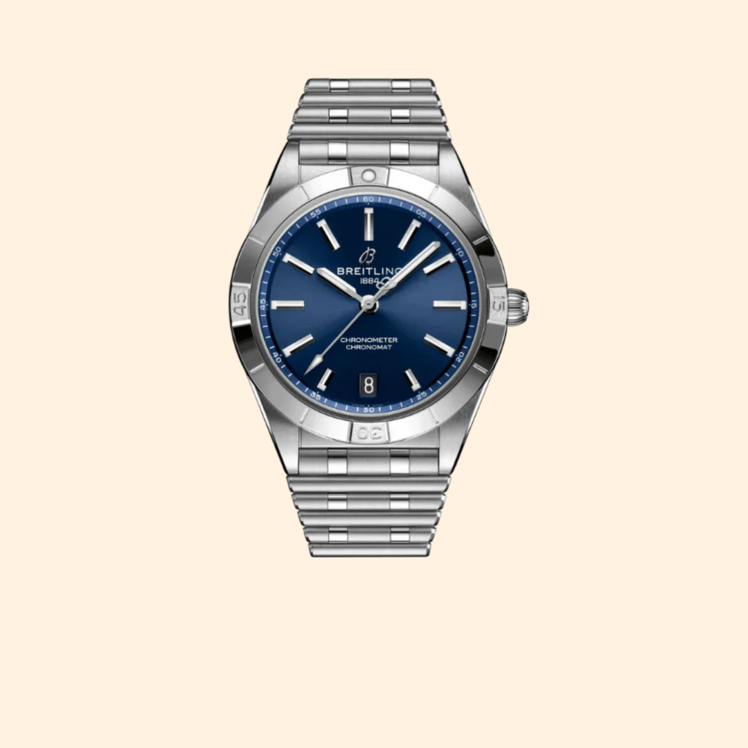 Breitling Chronomat Automatic 36 mm Stainless Steel with Mint Blue Dial