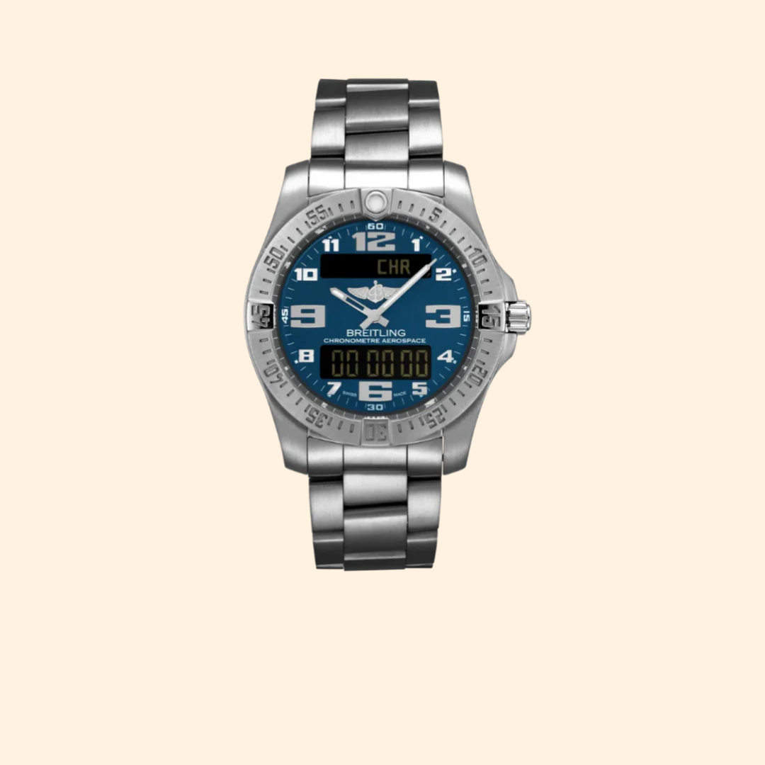 Breitling Aerospace Evo 43 mm Titanium with Blue Dial