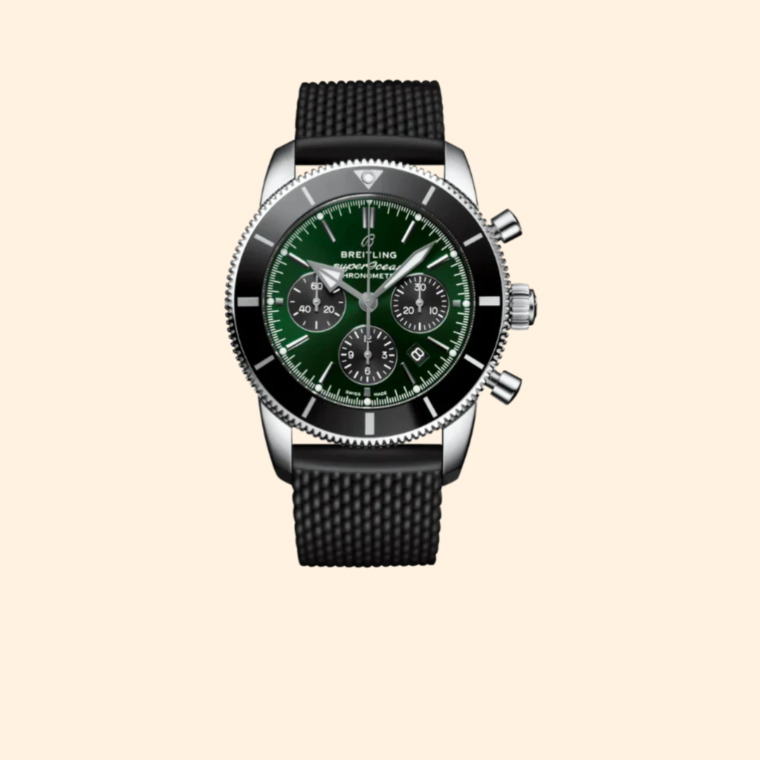 Breitling Superocean Heritage B01 Chronograph Limited Edition 44 mm Stainless Steel with Green Dial
