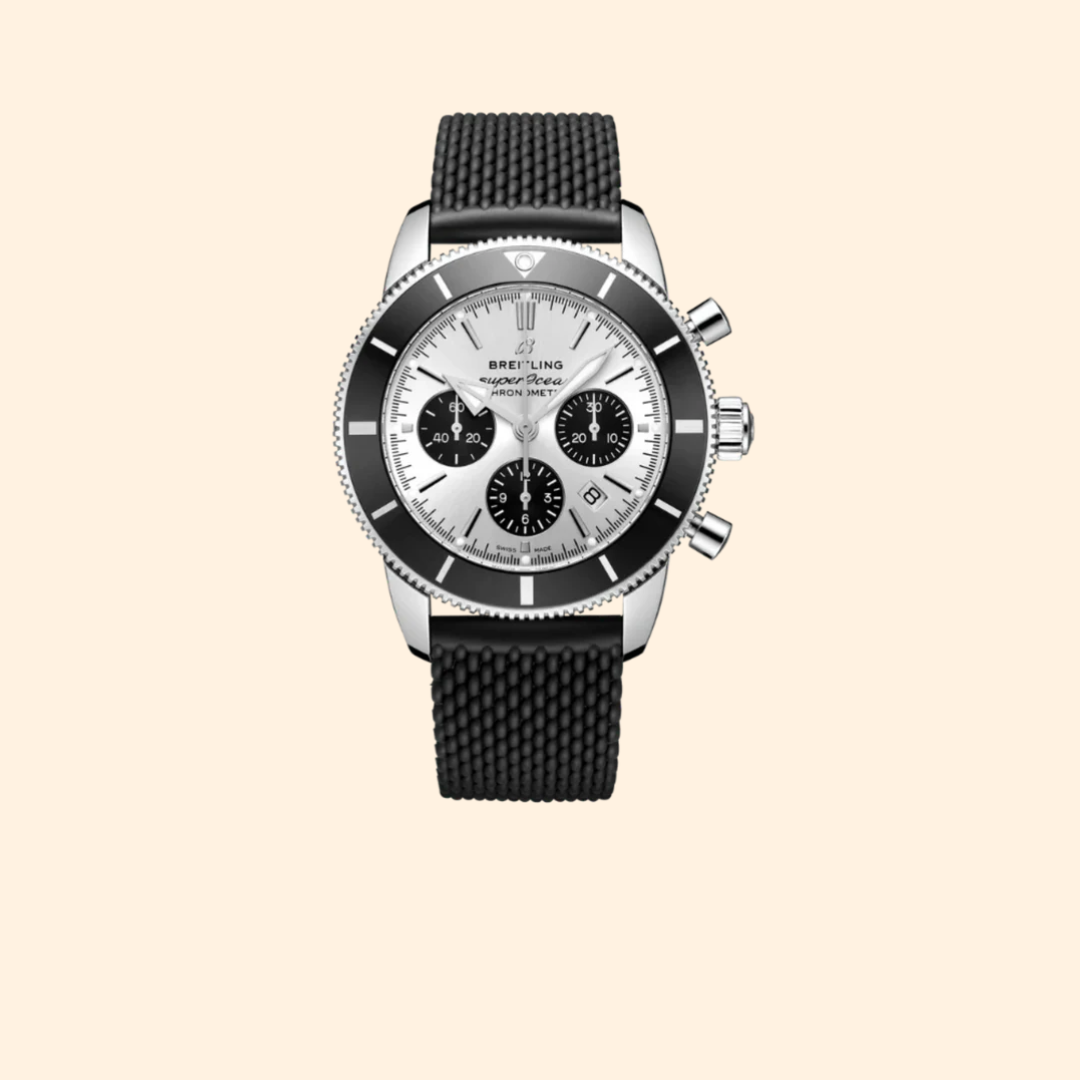 Breitling Superocean Heritage B01 Chronograph 44 mm Stainless Steel with Silver Dial