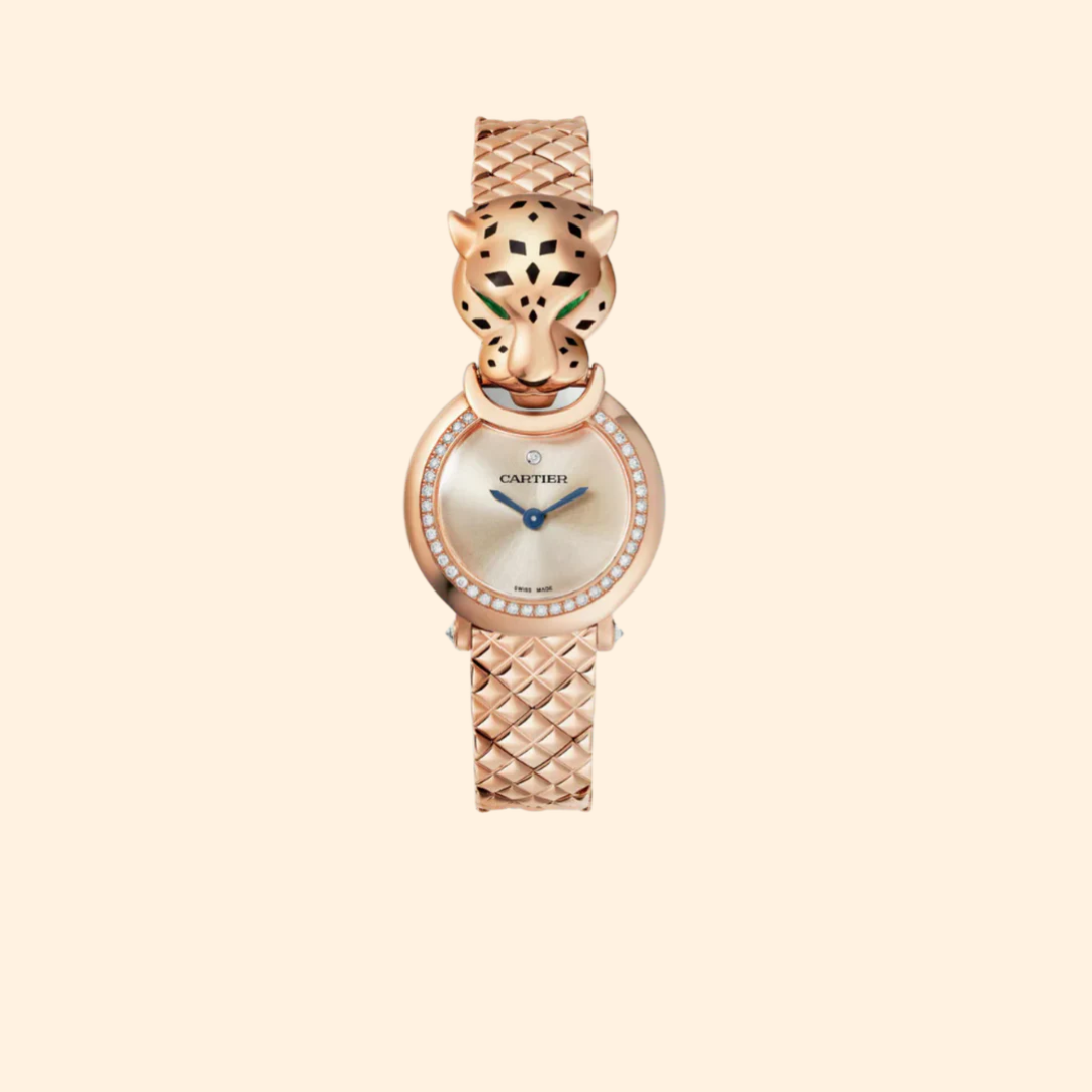 La Panthère de Cartier 24 mm Rose Gold with Pink Dial