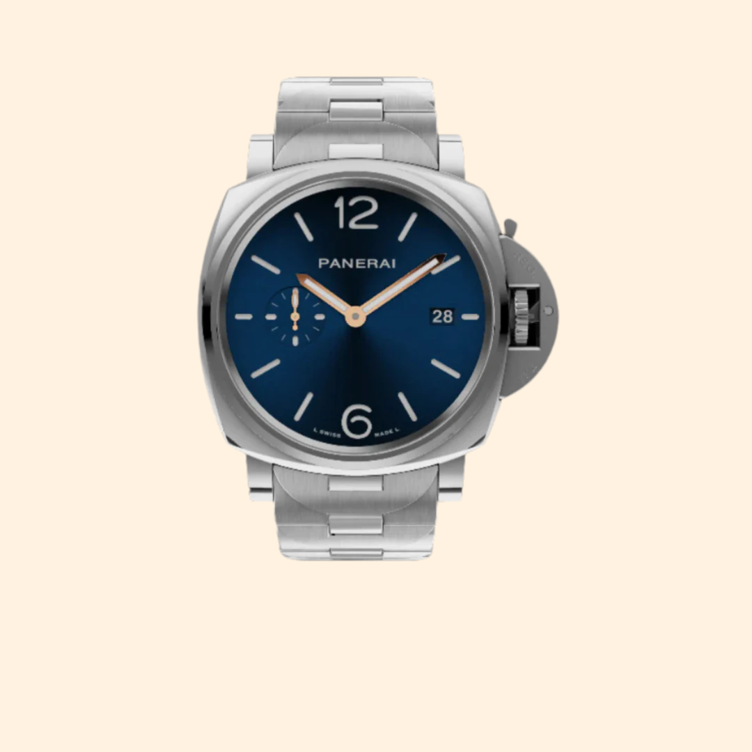Panerai Luminor Due PAM01124 42 mm Stainless Steel with Blue Dial
