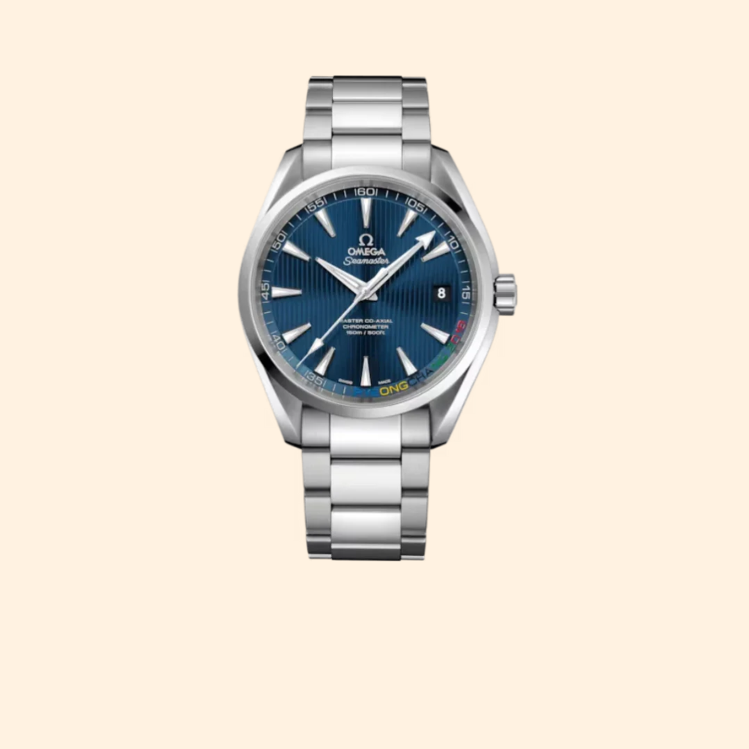 Omega Seamaster Aqua Terra 150M "PyeongChang 2018" Limited Edition 41 mm Stainless Steel with Blue Dial