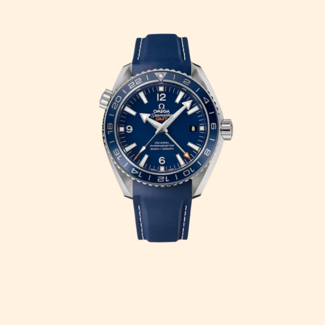Omega Seamaster Planet Ocean 600M GMT 43 mm Titanium with Blue Dial