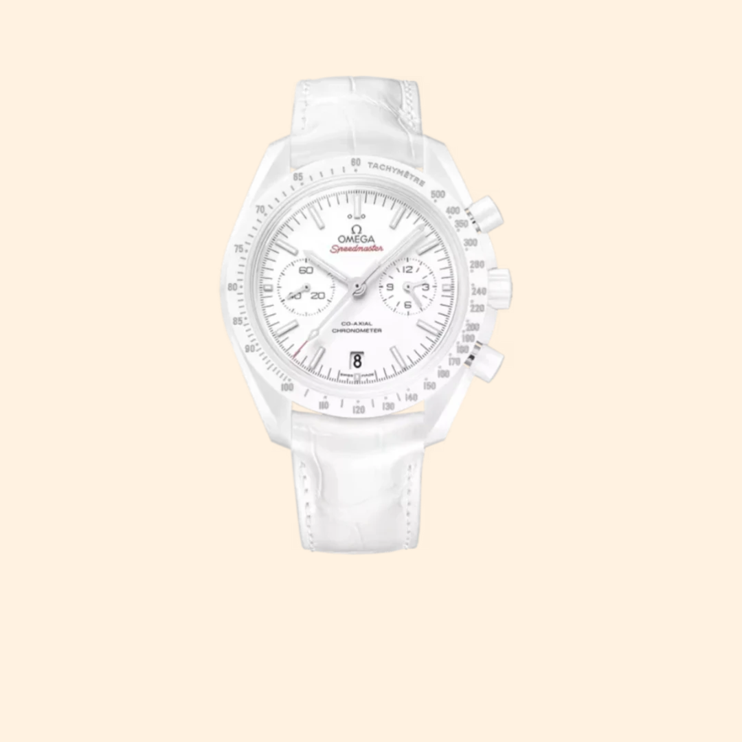 Omega Speedmaster Dark Side of the Moon White Side of the Moon 44 mm White Ceramic with White Dial