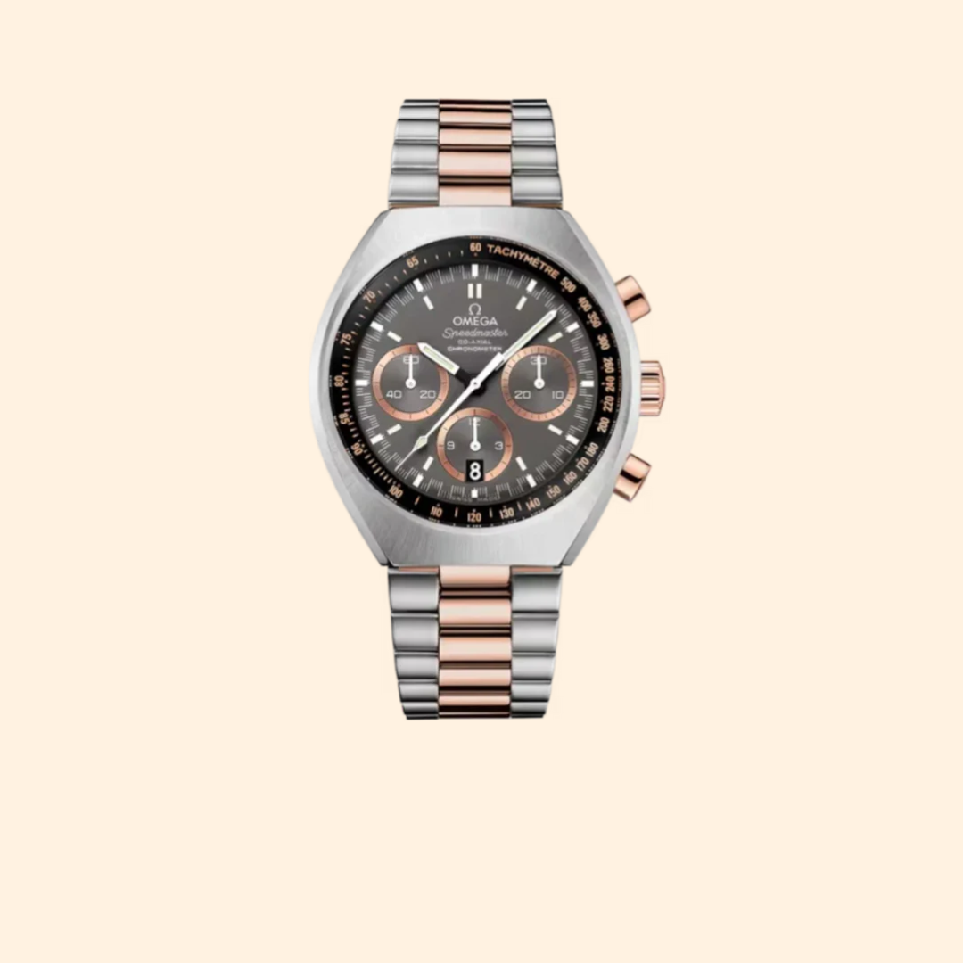 Omega Speedmaster Mark II 46 mm Stainless Steel & Sedna™ Gold with Grey Dial