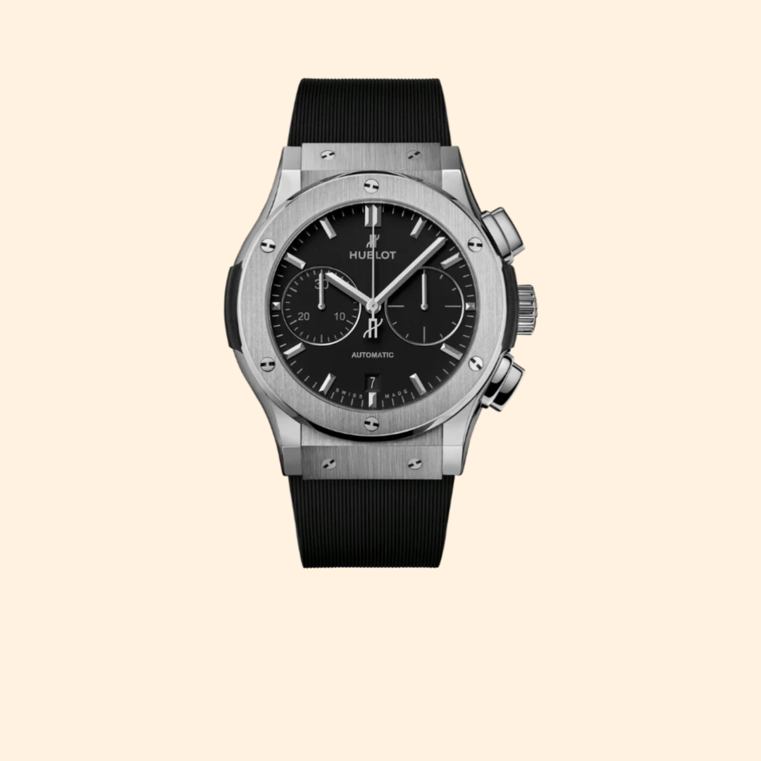 Hublot Classic Fusion Chronograph 45 mm Titanium on Rubber Strap