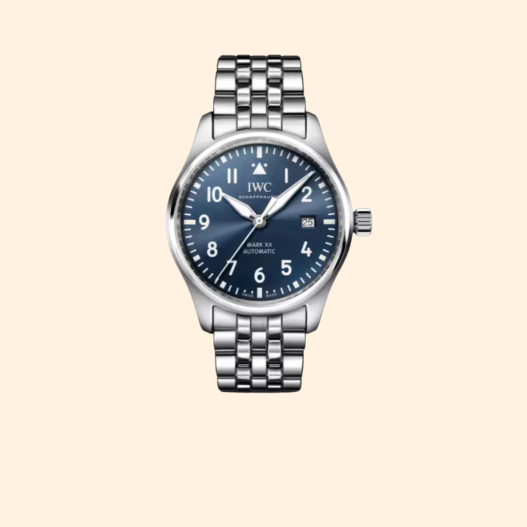 IWC Pilot’s Watch Mark XX 40 mm Stainless Steel Blue Dial