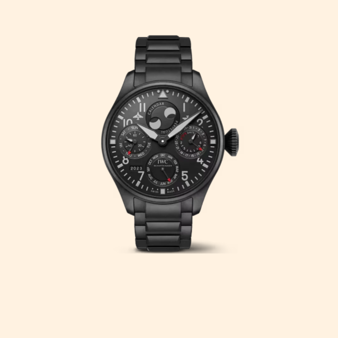 IWC Big Pilot’s Watch Perpetual Calendar TOP GUN 46 mm Ceratanium® Black Dial