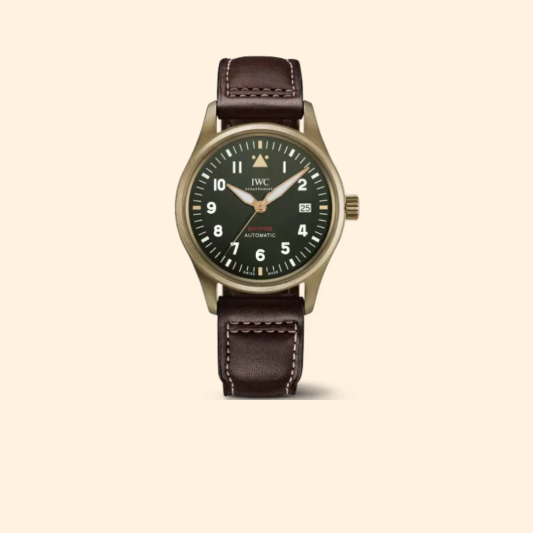 IWC Pilot’s Watch Automatic Spitfire 39 mm Bronze Green Dial