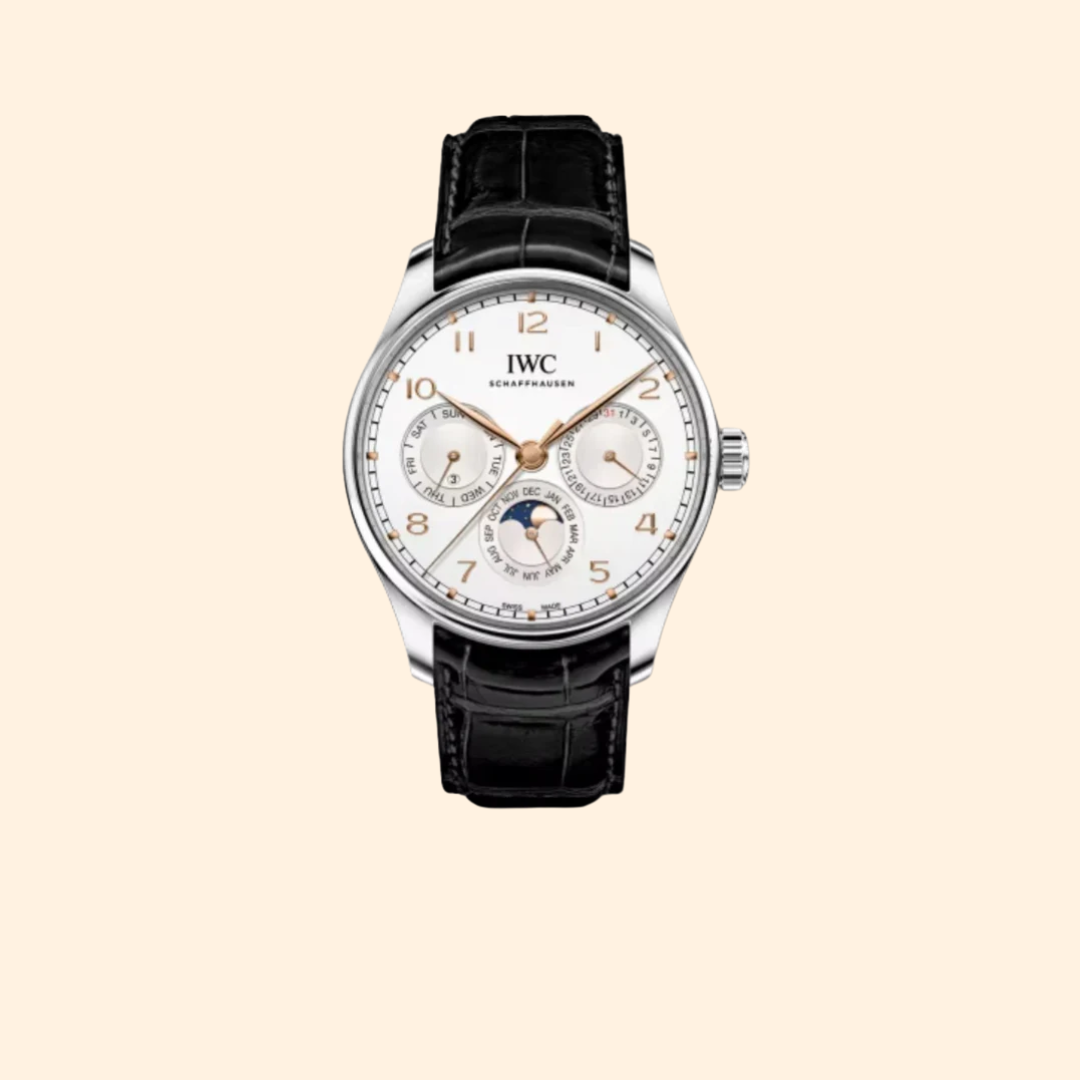 IWC Portugieser Perpetual Calendar 42 mm Stainless Steel White Dial
