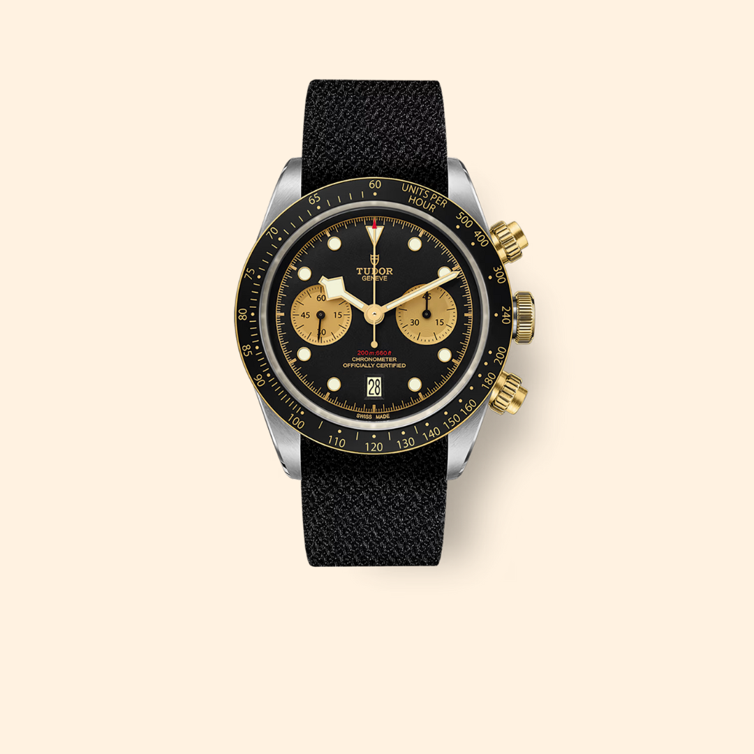 Tudor Black Bay Chrono S&G 41 mm Steel and Yellow Gold with Black Dial