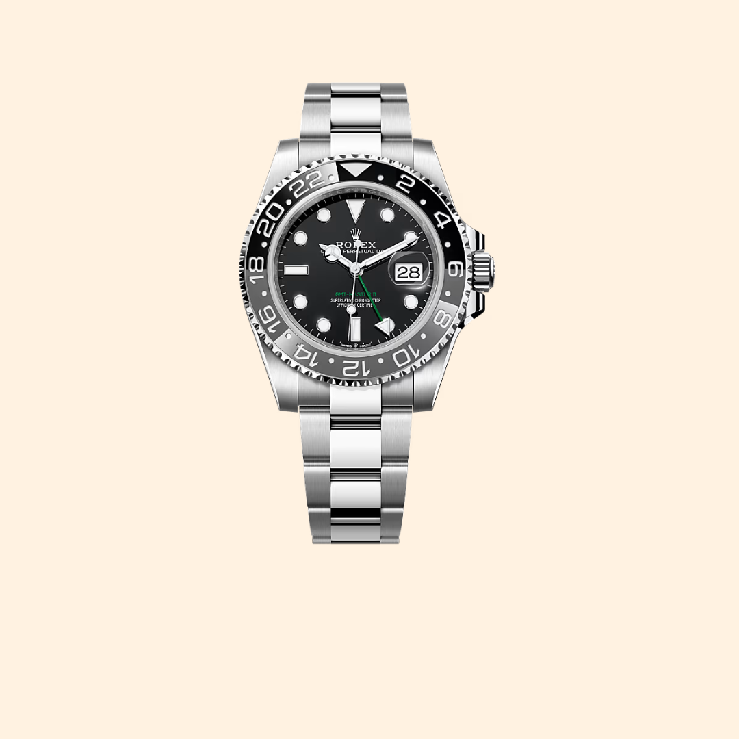 Rolex GMT-Master II Ref. 126710GRNR 40 mm Oystersteel with Black Dial on Oyster Bracelet